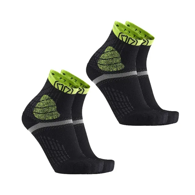 Sidas Trail Protect noir jaune chaussettes trail lot 2 paires