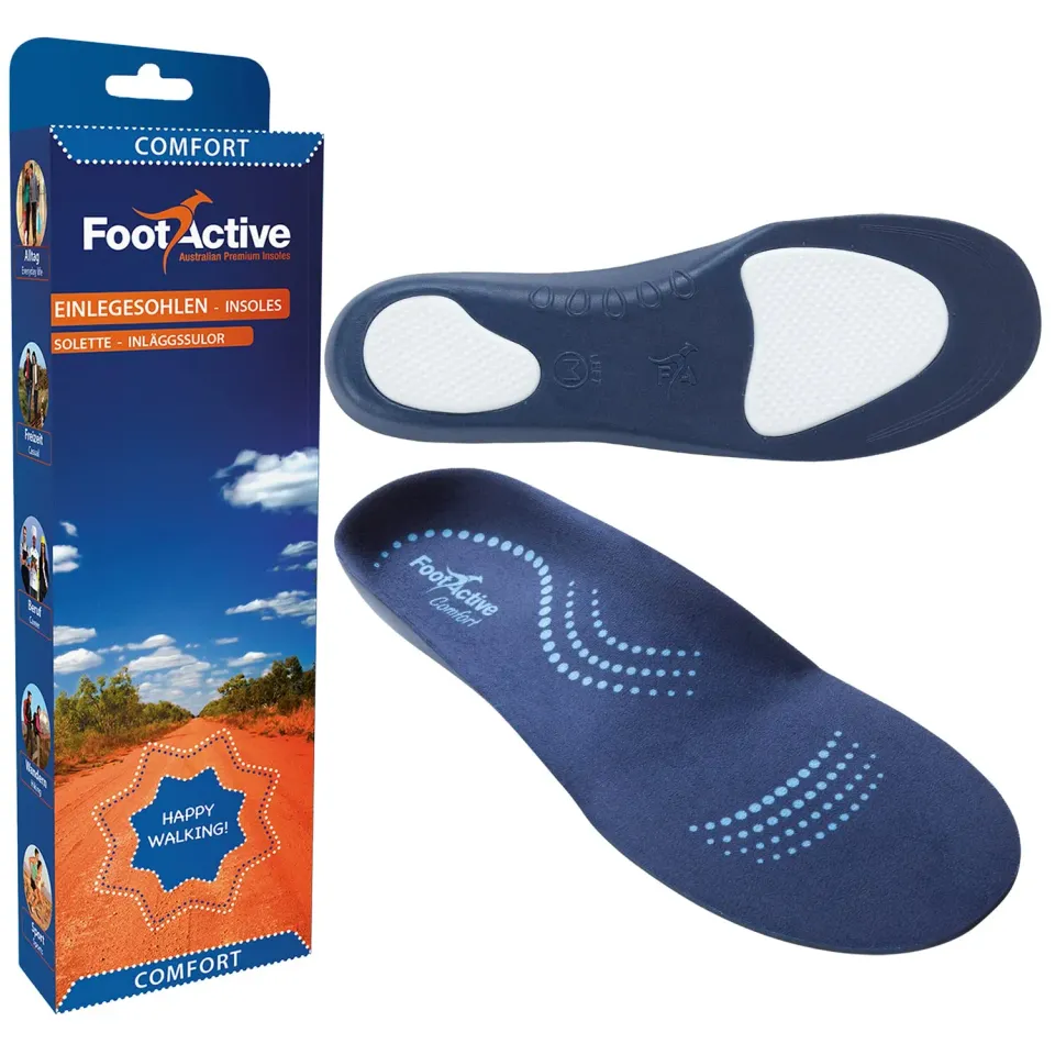 FootActive Footlogics Confort semelles bleues S 38-40 soutien quotidien