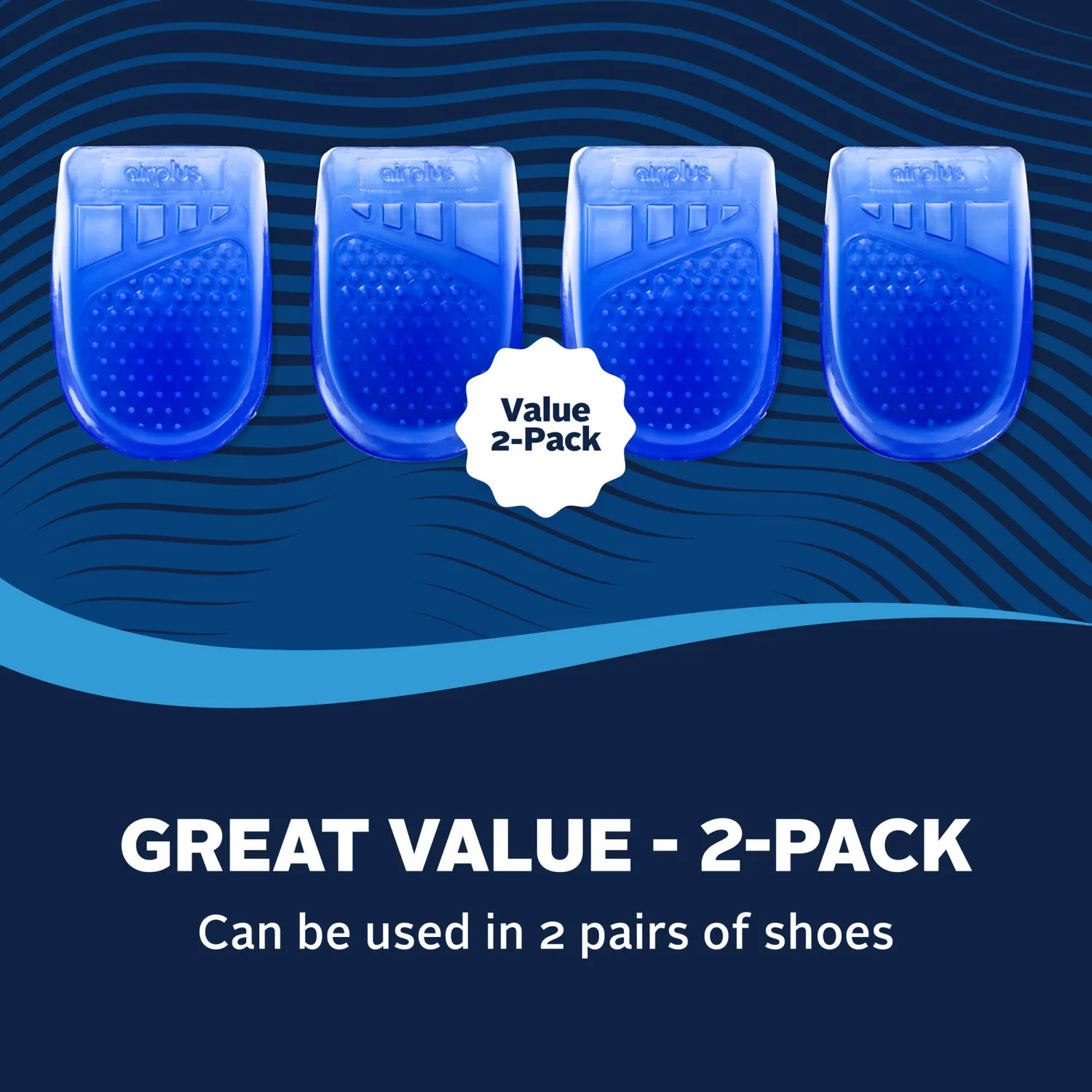 Airplus Gel talonnette coque talon gélifié 2 paires