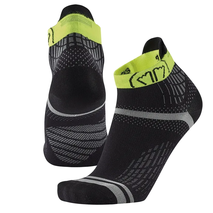 My FIT Run Feel chaussettes running noir jaune fines