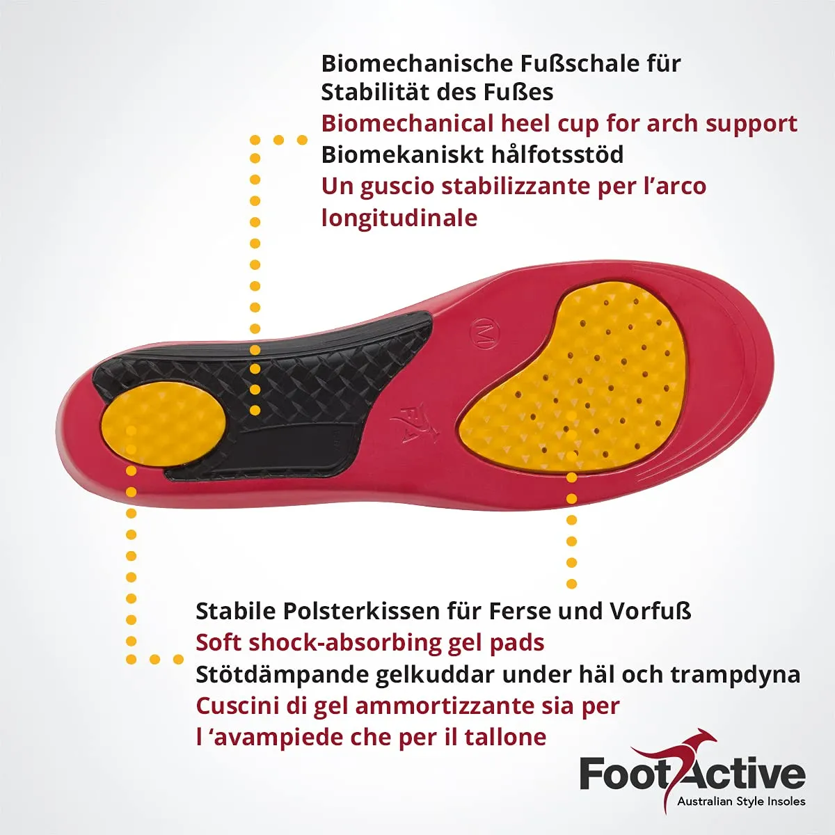 FootActive Workmate semelles travail 47-48 gel