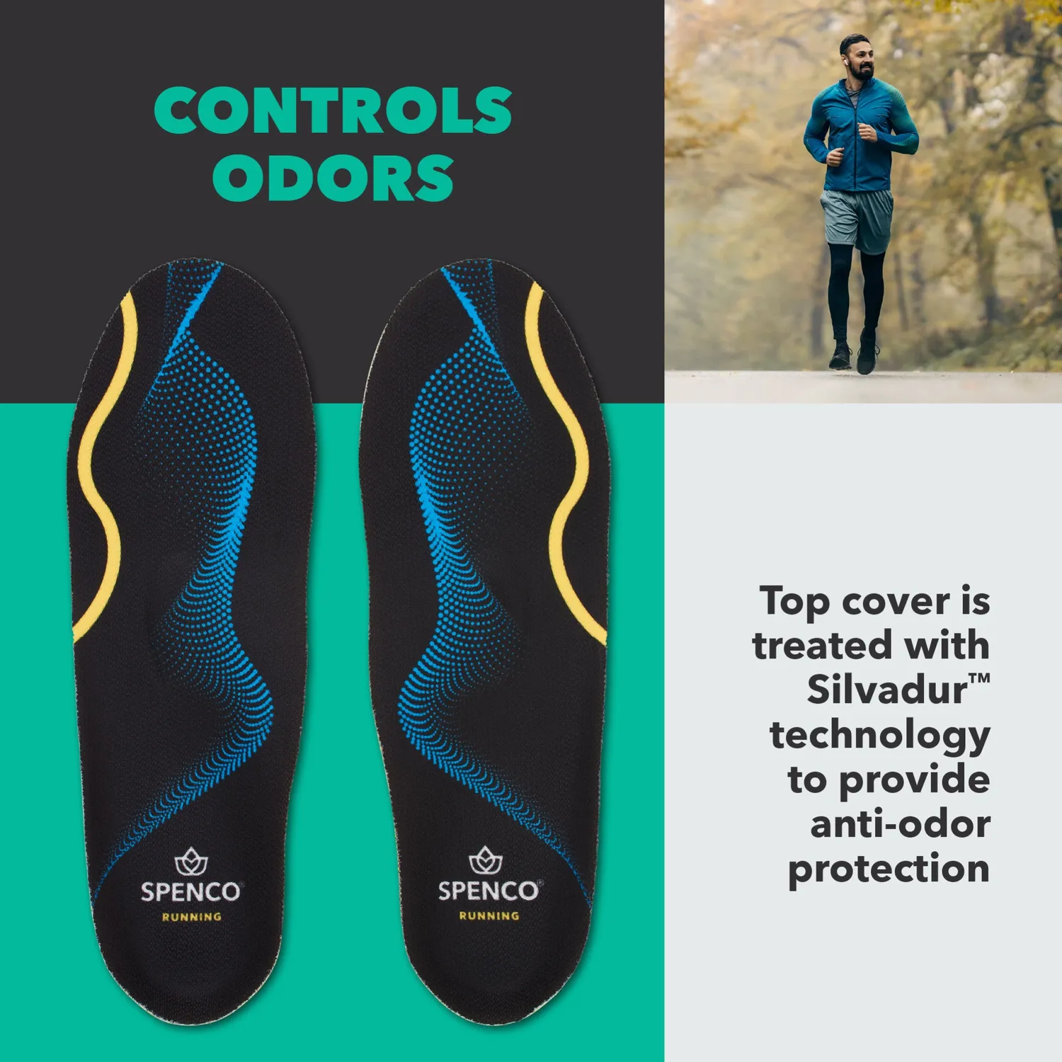Spenco Running Insole semelle running amorti talon
