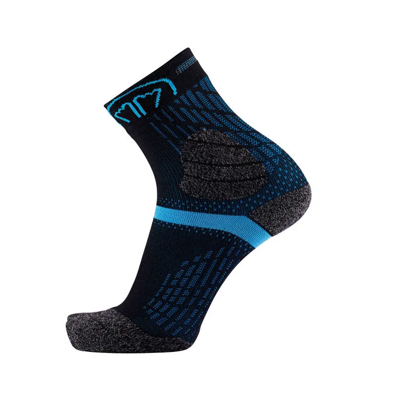 My FIT Trail Double chaussettes trail noir turquoise anti-ampoules