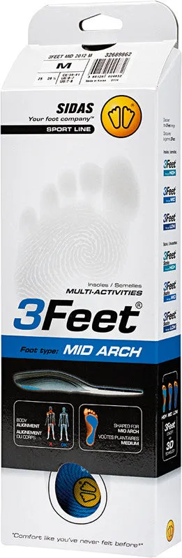 My FIT 3Feet Mid semelles quotidiennes voûte basse