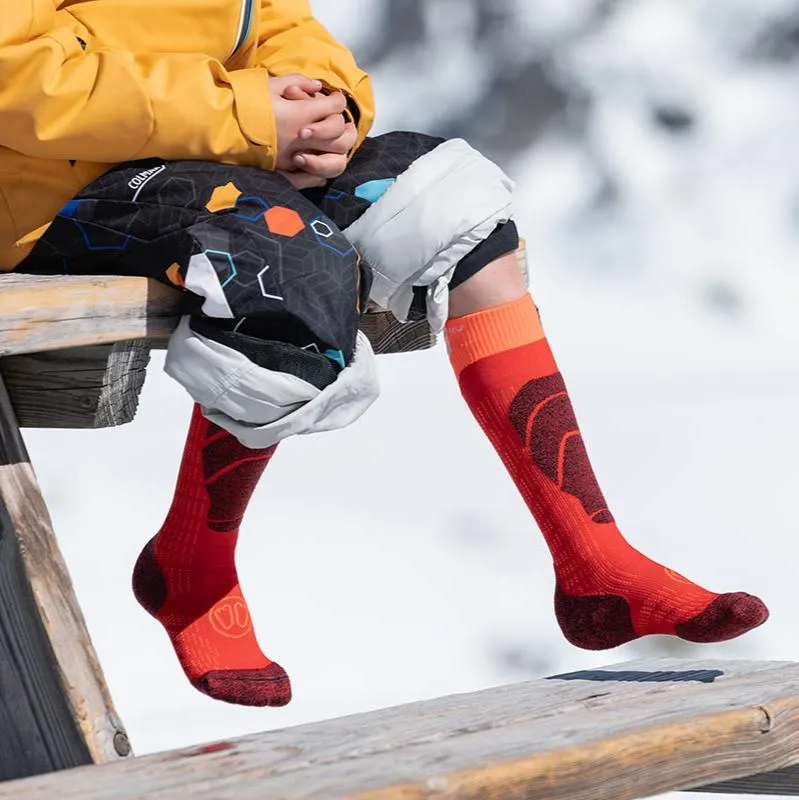 My FIT Ski Merino Junior chaussettes ski rouge enfant