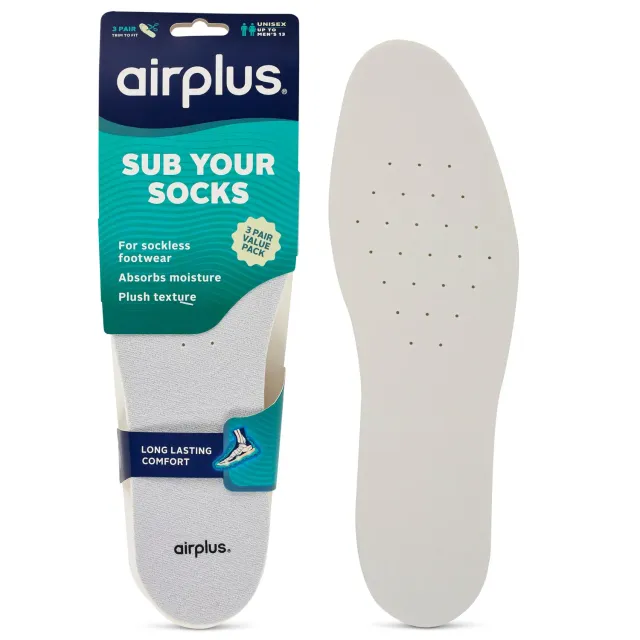 Airplus Sub Your Socks semelle éponge lot de 3