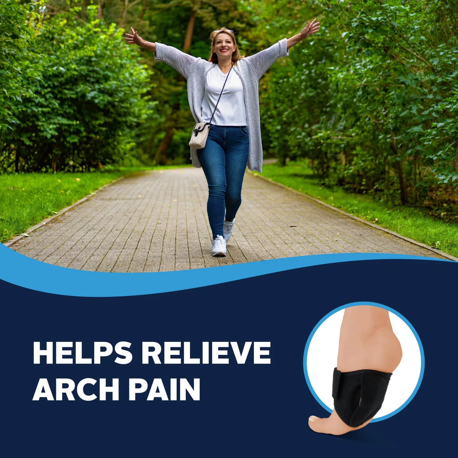 Airplus Arch Support Wrap bandeau voûte ajustable
