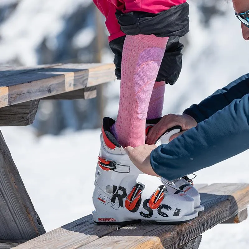 My FIT Ski Merino Junior chaussettes ski rose violet mérinos