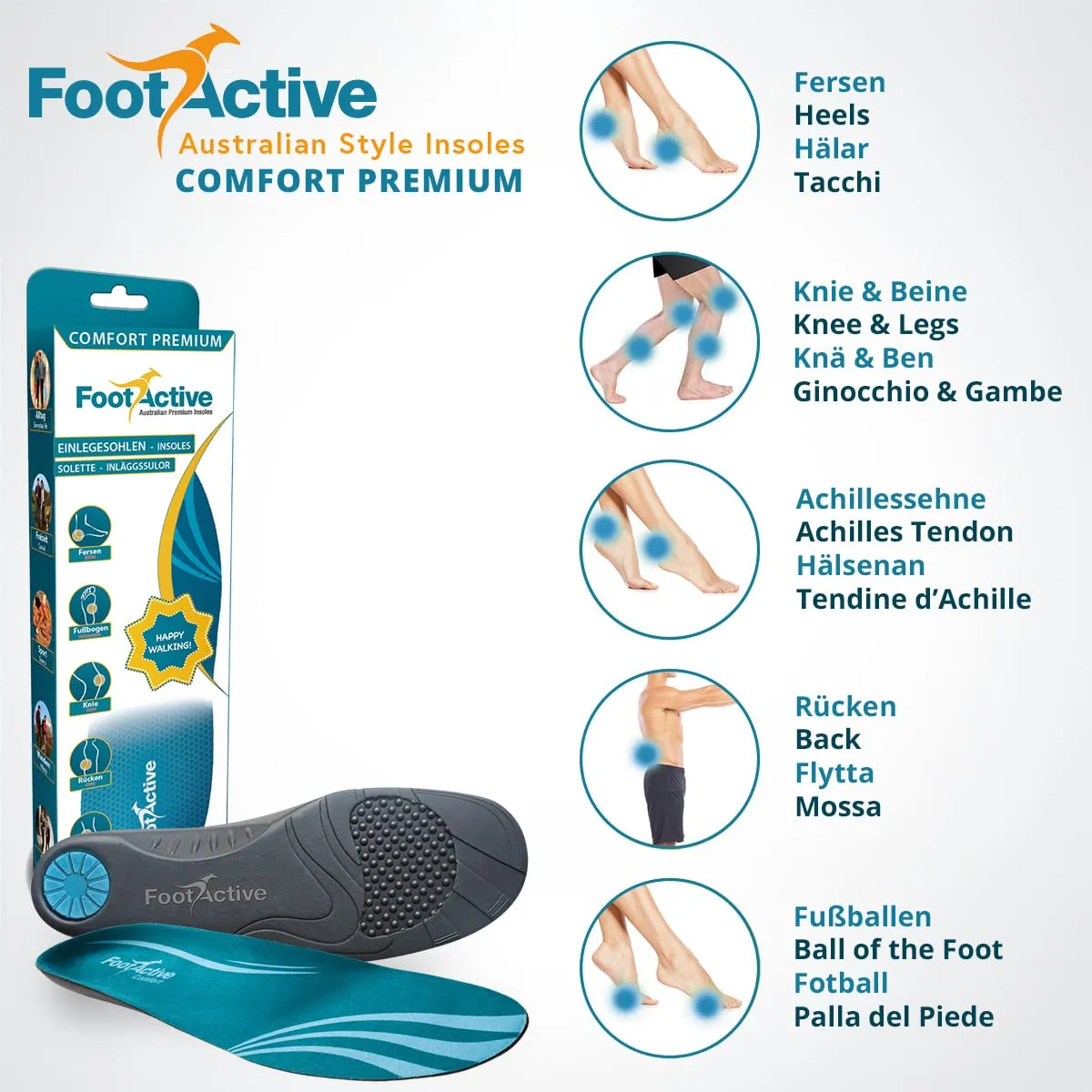 FootActive Comfort semelle 42-43 soutien voûte