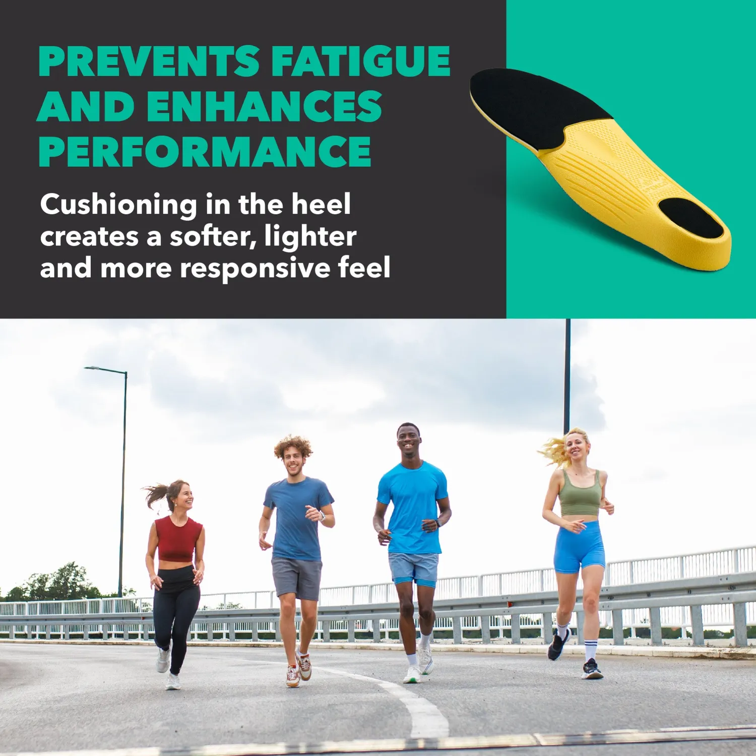 Spenco Running Insole semelle running amorti talon