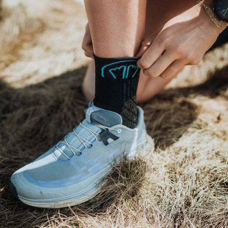 My FIT Trail Double chaussettes trail noir turquoise anti-ampoules