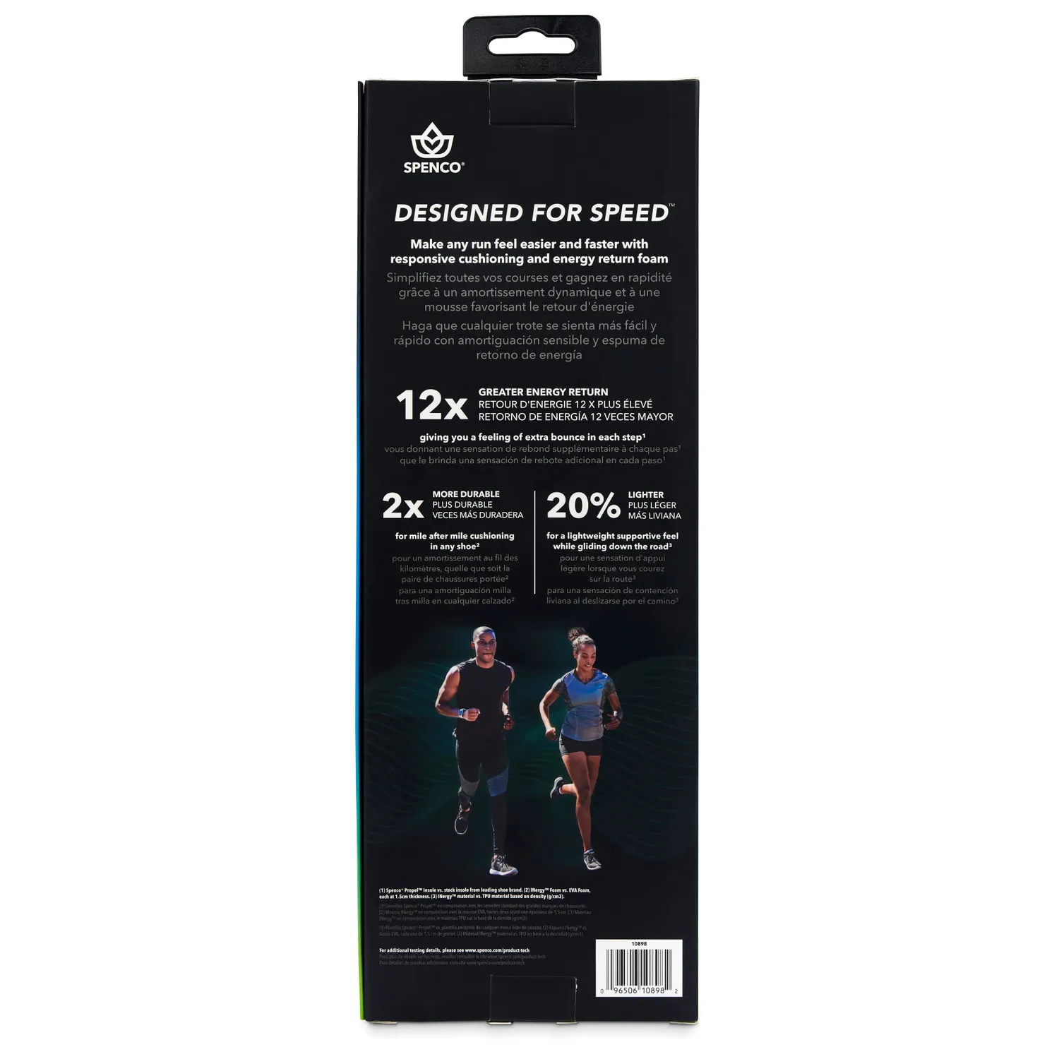 Spenco Propel semelles performance retour énergie