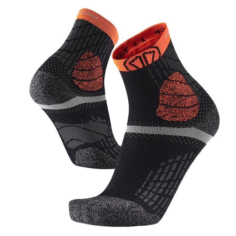 My FIT Trail Protect chaussettes trail noir/orange anti-ampoule