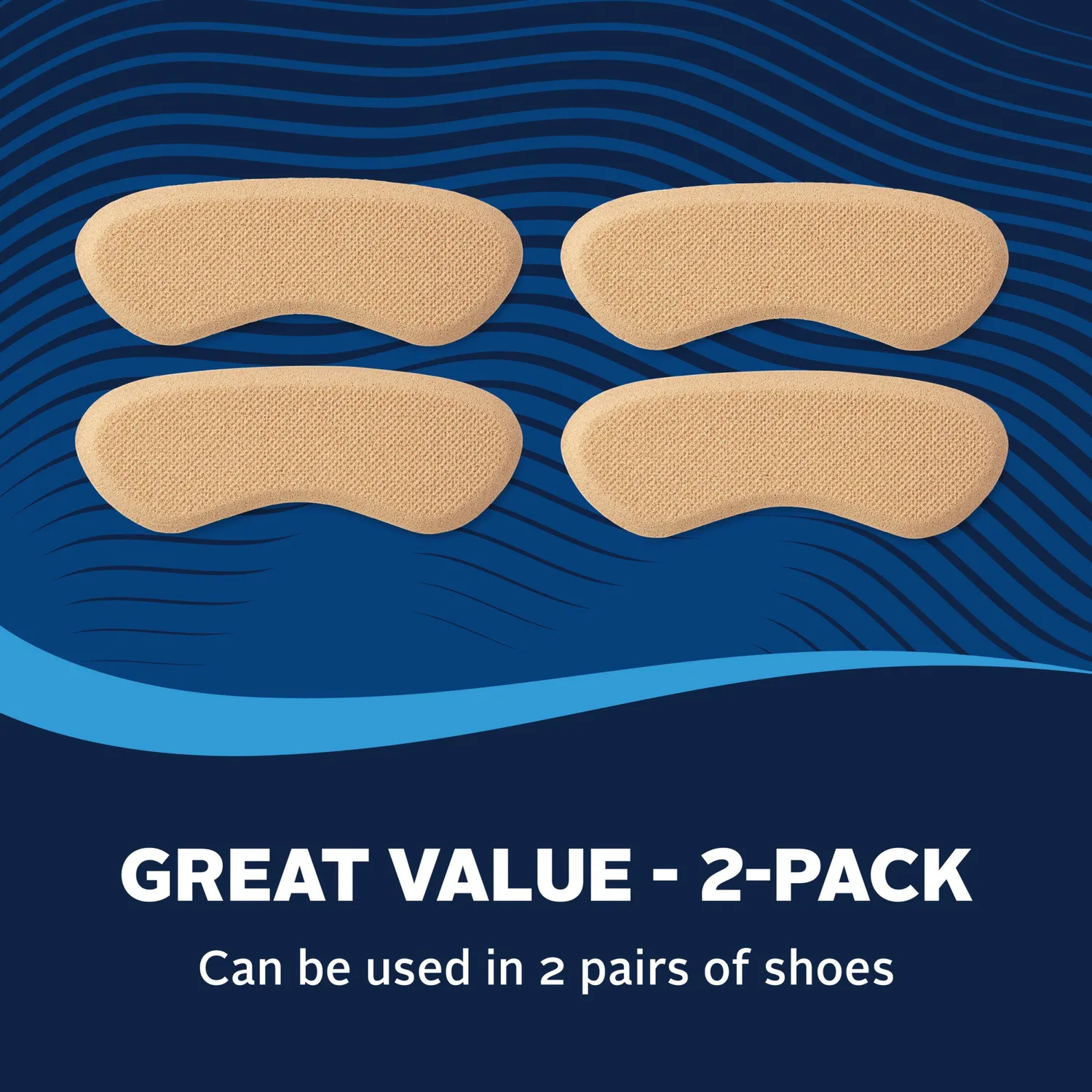 Airplus Heel Liners protège-talons mousse 2 paires