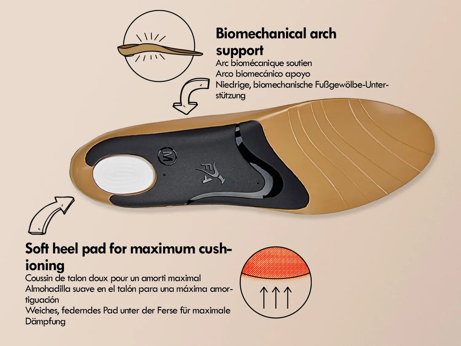 FootActive Balance M semelle fine chaussures étroites