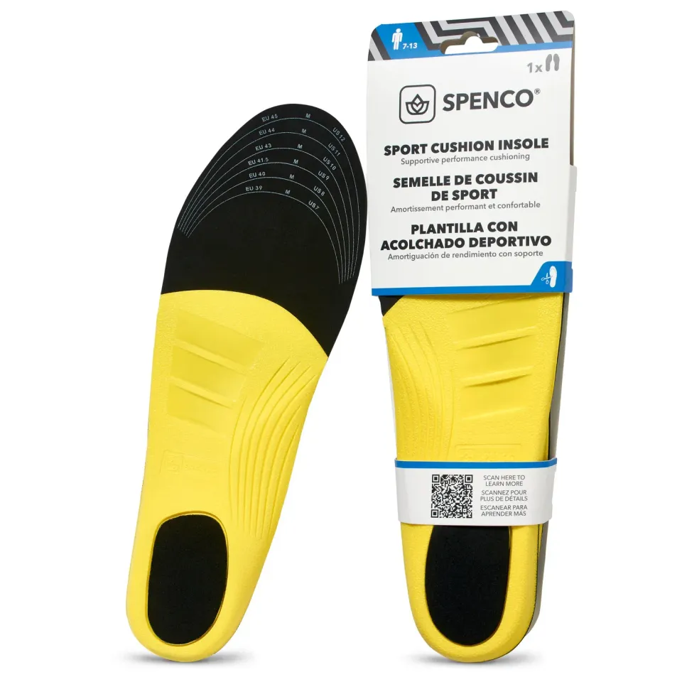 Spenco Sport Cushion semelles sport à découper amorti talon homme 7-13