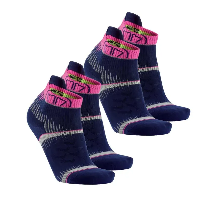 My FIT Run Ultra chaussettes running bleu rose lot 2