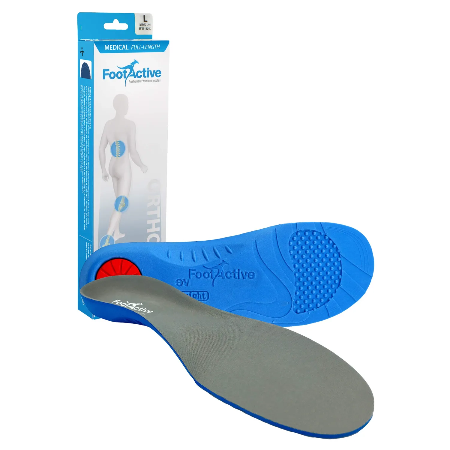 FootActive Medical semelles orthopédiques 44/45 voûte plantaire
