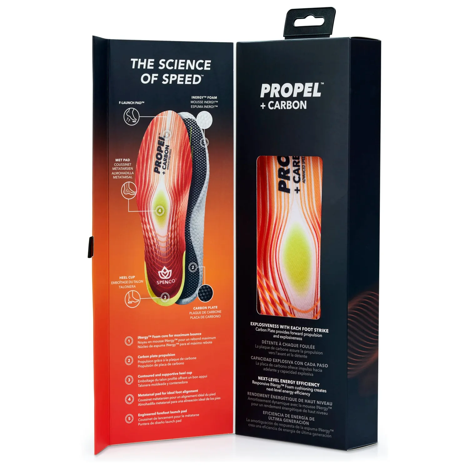 Spenco Propel Carbon semelles performance propulsion
