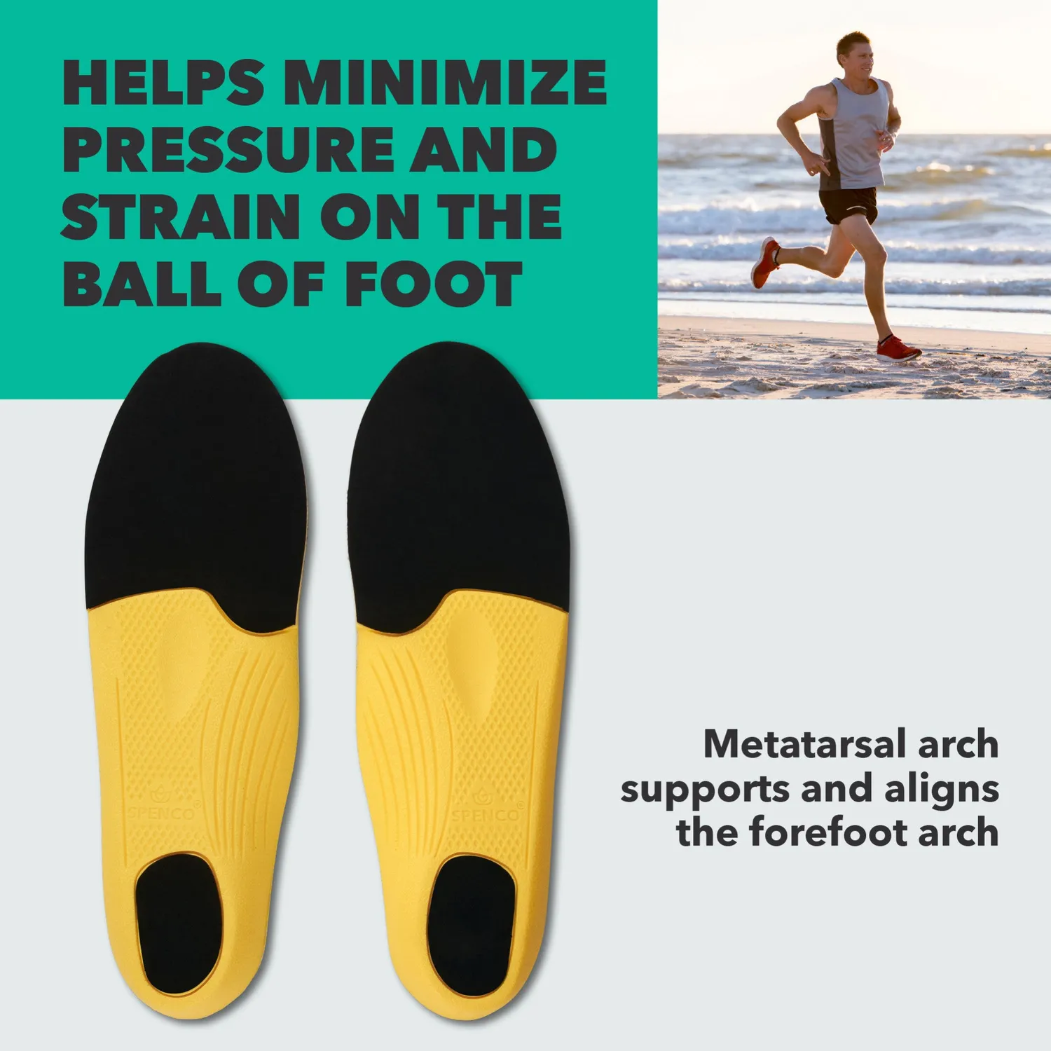 Spenco Running Insole semelle running amorti talon